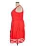 J.Crew 100% Polyester Solid Red Orange Cocktail Dress Size 18 - photo 5