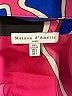 Maison d' Amelie Print Blue Long Sleeve Blouse Size L - photo 7