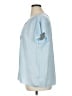 The Limited 100% Polyester Blue Short Sleeve Blouse Size XL - photo 5