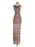 Free People 100% Polyester Graphic Brown Cocktail Dress Size S - photo 1