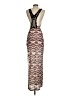 Free People 100% Polyester Graphic Brown Cocktail Dress Size S - photo 2