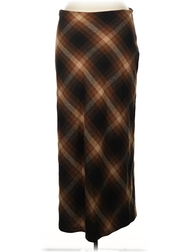 Pre-owned Karen Kane Casual Skirt In Brown