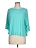 Assorted Brands Teal Blue 3/4 Sleeve Top Size L - photo 1