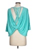 Assorted Brands Teal Blue 3/4 Sleeve Top Size L - photo 2