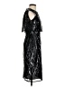 BCBGMAXAZRIA 100% Polyester Metallic Black Cocktail Dress Size 2 - photo 4