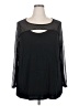 Adele & May Black Long Sleeve Top Size 3X - photo 1