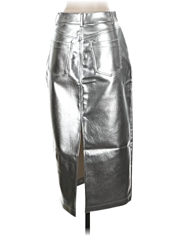 7 For All Mankind Faux Leather Skirt (view 2)