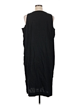 Madewell Plus Linen-Cotton Side-Button Midi Dress (view 2)