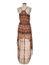 Papaya 100% Polyester Paisley Orange Casual Dress Size M - photo 2