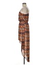 Papaya 100% Polyester Paisley Orange Casual Dress Size M - photo 5