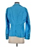 Pure Collection 100% Linen Blue 3/4 Sleeve Top Size 4 - photo 2