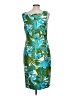 Talbots Tropical Teal Cocktail Dress Size 10 (estimated) - photo 2