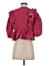 Rhode 100% Cotton Red 3/4 Sleeve Blouse Size XS - photo 2