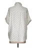 Splendid Polka Dots Silver White Short Sleeve Blouse Size S - photo 2
