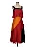 ASOS 100% Polyester Color Block Red Cocktail Dress Size 2 - photo 1