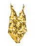 Roxy Print Yellow One Piece Swimsuit Size XS - photo 1