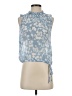 Bella Dahl 100% Rayon Floral Blue Sleeveless Blouse Size S - photo 1