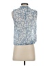Bella Dahl 100% Rayon Floral Blue Sleeveless Blouse Size S - photo 2