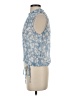 Bella Dahl 100% Rayon Floral Blue Sleeveless Blouse Size S - photo 5