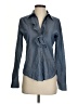 Theory Blue Long Sleeve Blouse Size S - photo 1