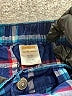Gymboree 100% Cotton Plaid Blue Board Shorts Size 12-18 mo - photo 3