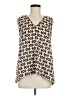 West Kei 100% Polyester Ivory Sleeveless T-Shirt Size M - photo 1