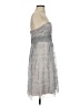 BCBGMAXAZRIA Metallic Silver Cocktail Dress Size 2 - photo 4