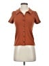 Madewell Brown Short Sleeve Blouse Size XXS - photo 1