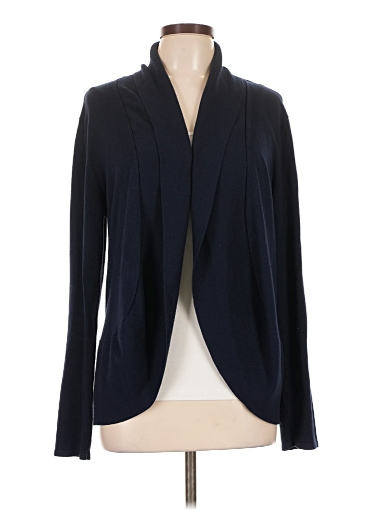 Pre-owned Karen Scott Cardigan Sweater In Blue