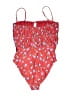 J.Crew Print Red One Piece Swimsuit Size 12 - photo 2