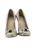 Stuart Weitzman Metallic Ivory Heels Size 9 - photo 2