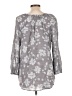 Fred David Gray Long Sleeve Blouse Size L - photo 2