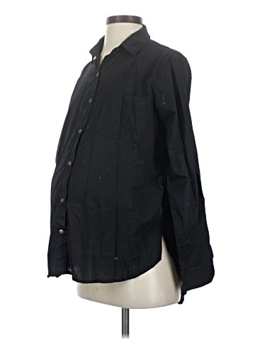 Motherhood Long Sleeve Button-Down Shirt (view 1)