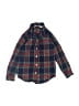 Janie and Jack 100% Cotton Plaid Blue Long Sleeve Button-Down Shirt Size 5 - photo 1
