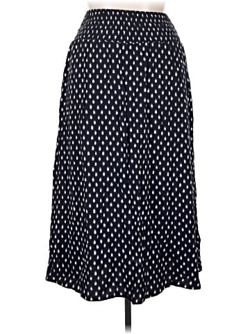Madewell Smocked-Waist Midi Skirt in Shibori Dot Print (view 1)