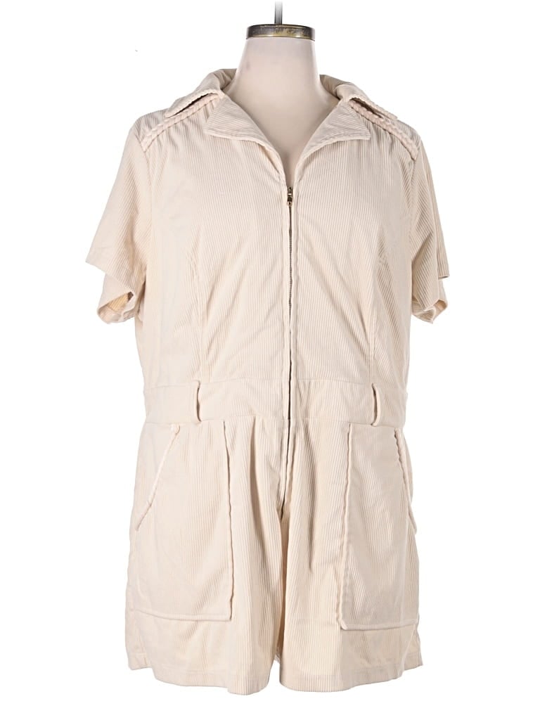Pre-owned Assorted Brands Romper In Tan