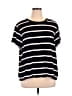 Sanctuary Stripes Black Short Sleeve Top Size 3X - photo 1
