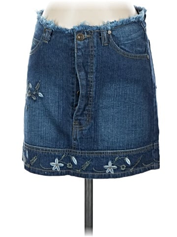 bQb Denim Skirt (view 1)