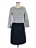 Gap Stripes Gray Casual Dress Size M (tall) - photo 1