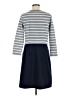 Gap Stripes Gray Casual Dress Size M (tall) - photo 2