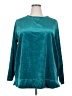 Woman Within 100% Polyester Teal Pullover Sweater Size 22 (1X) - photo 1