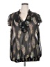 Pure Energy 100% Polyester Gray Short Sleeve Blouse Size 4X - photo 1