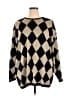 Evan Picone Argyle Black Pullover Sweater Size 3X - photo 1