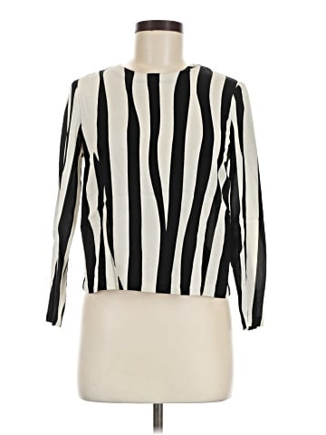 A.L.C. Long Sleeve Silk Top (view 1)