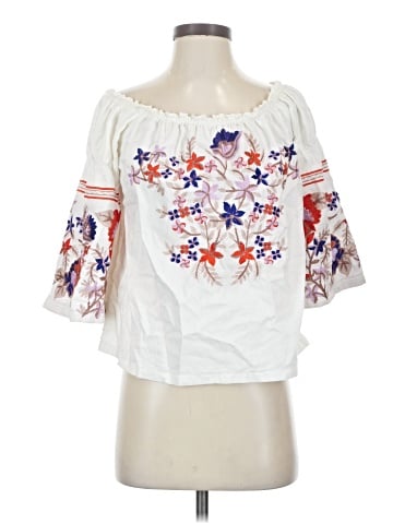 Free People 3/4 Sleeve Blouse (view 1)