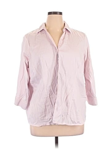 212 Collection 3/4 Sleeve Button-Down Shirt (view 1)