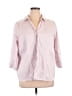 212 Collection Pink 3/4 Sleeve Button-Down Shirt Size 3X - photo 1