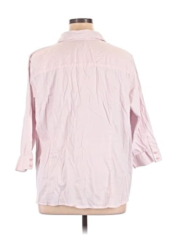 212 Collection 3/4 Sleeve Button-Down Shirt (view 2)