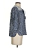 Oliphant 100% Cotton Blue 3/4 Sleeve Blouse Size S - photo 4