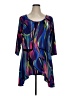PREMISE Blue 3/4 Sleeve Blouse Size 1X - photo 1